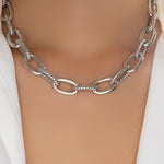 Silver Leighton Link Necklace