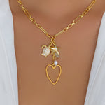 Heart & Turtle Charm Necklace