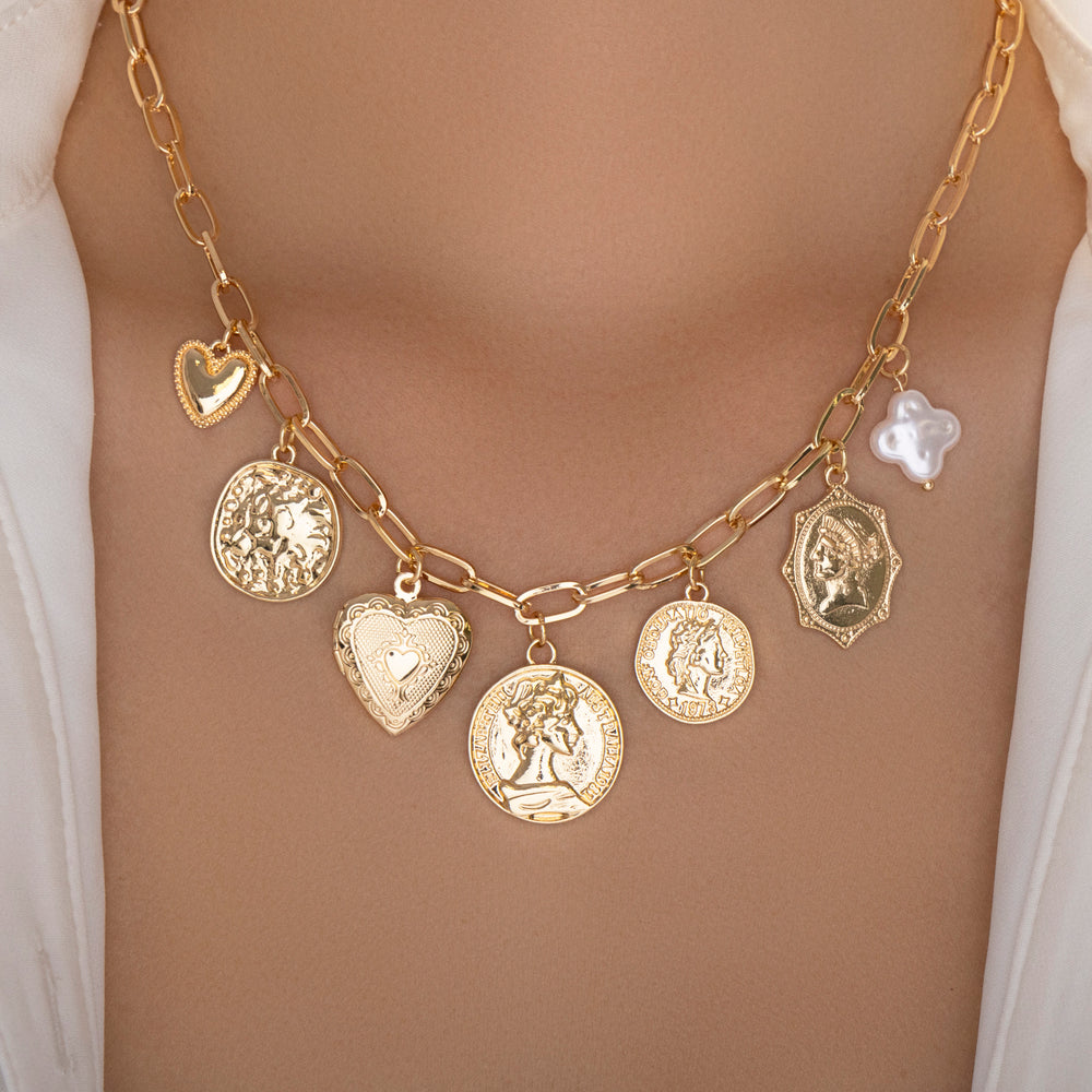 Coin Charm Necklace