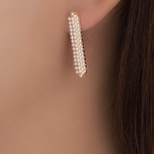 Pearl Bar Earrings