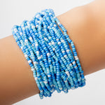 Mini Bead Bracelet Set (Blue)