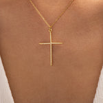 Crystal Cathleen Cross Necklace