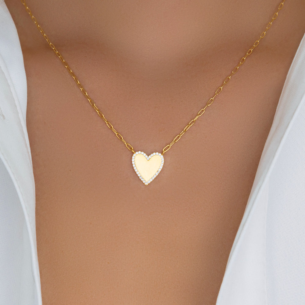 Mirror Heart Necklace