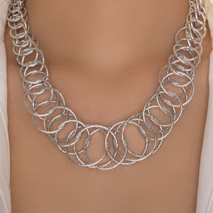 Dylan Link Necklace (Silver)