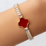 Crystal Becky Steffy Bracelet (Red)