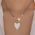 Silver & Gold Rosie Heart Necklace