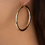 Gold Serenity Hoops