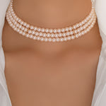 Triple Pearl Choker