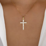 Crystal Anna Cross Necklace