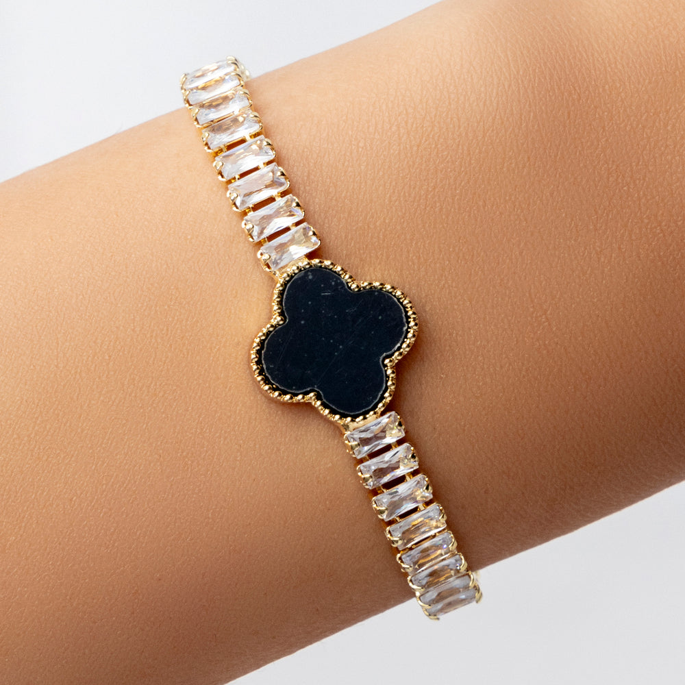 Crystal Becky Steffy Bracelet (Black)