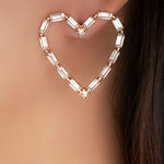 Crystal Mia Heart Earrings