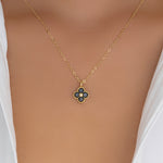 Crystal Cory Steffy Necklace (Black)