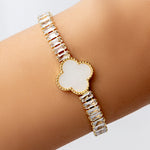 Crystal Becky Steffy Bracelet (White)