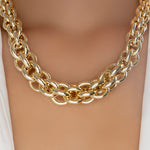 Bold Gold Link Necklace