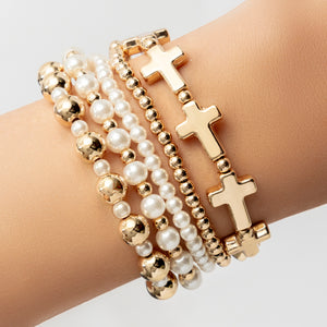 Geneva Cross Bracelet Set