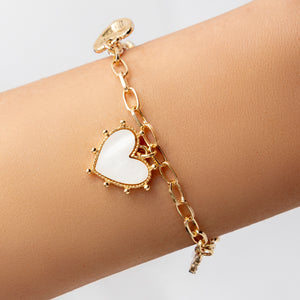 Heidi Heart Charm Bracelet