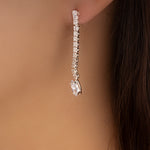 Crystal Willa Earrings (Silver)