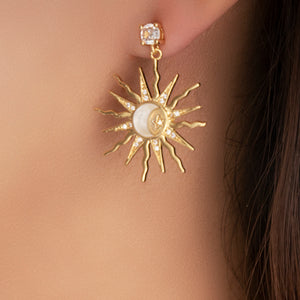 Crystal Sun Earrings