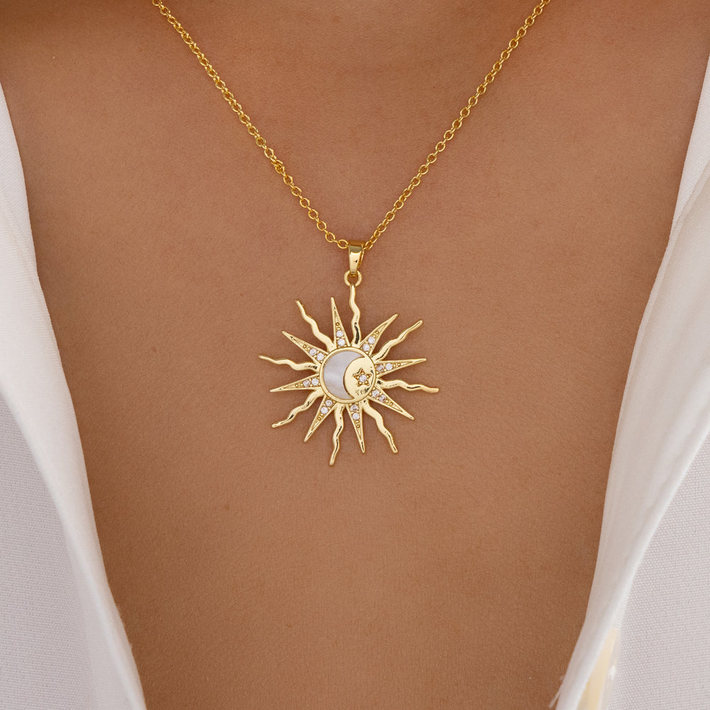 Crystal Sun Necklace