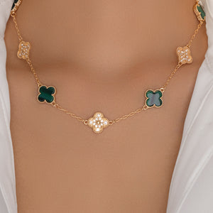 Crystal Alina Steffy Necklace (Green)