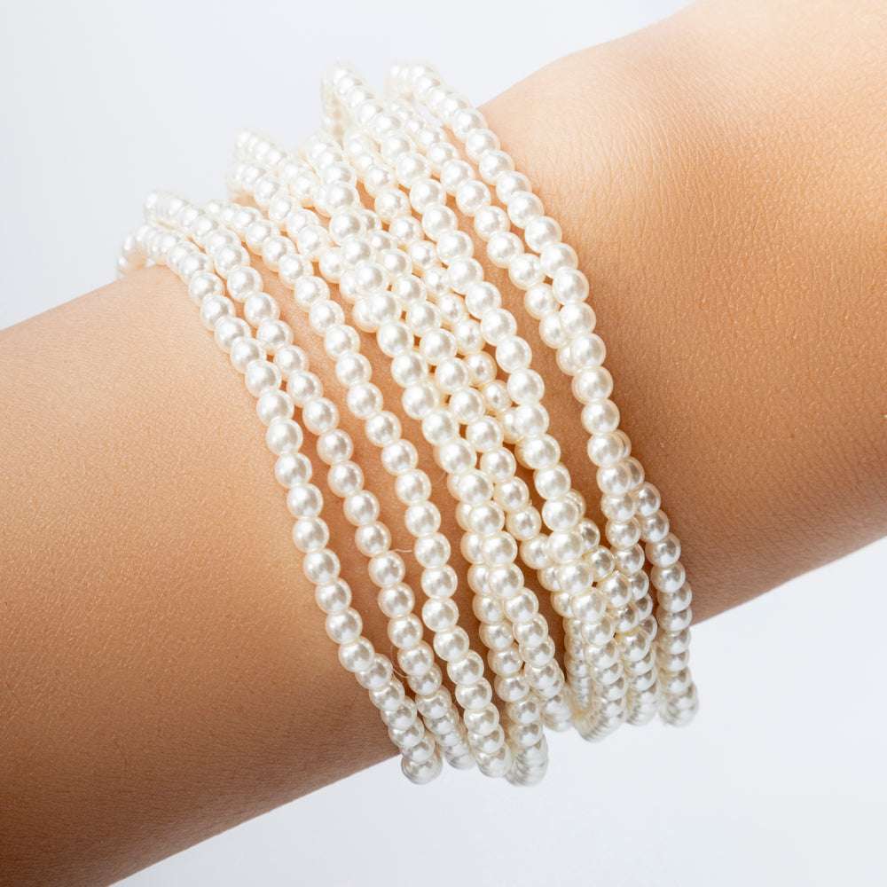 Mini Pearl Bracelet Set