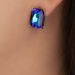 Iridescent Earrings (Blue)