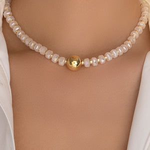 Bead Choker (White)