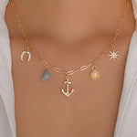 Blue Charm Necklace