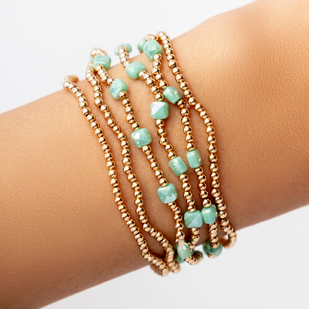 Turquoise Eva Bracelet Set