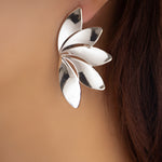 Julia Fan Earrings (Silver)