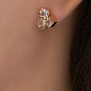 14K Crystal Earrings