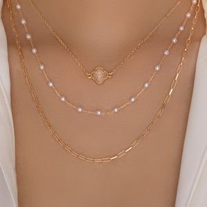 Layer Pearl Necklace