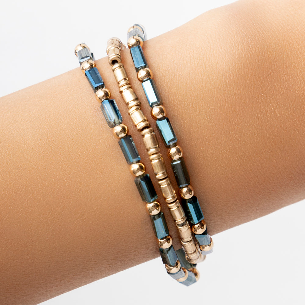 Everly Bracelet Set (Blue)