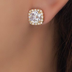 Crystal Thea Square Earrings