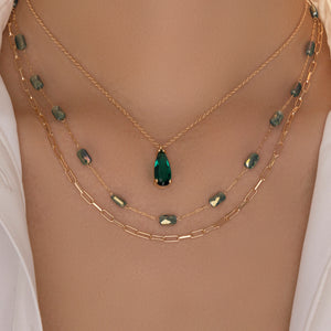 Green Bead Necklace