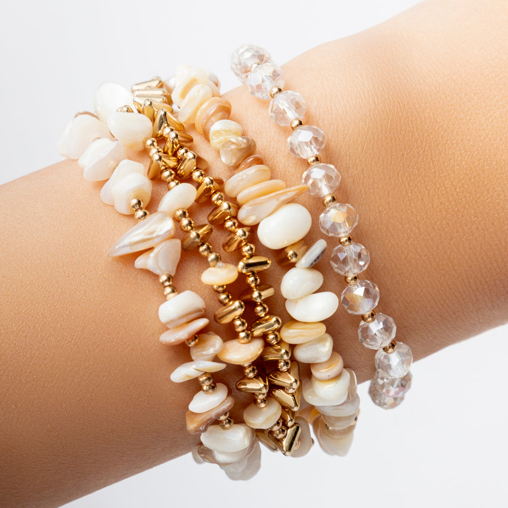 Sierra Bracelet Set (Cream)