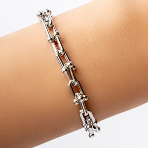 Small Willow Link Bracelet (Silver)