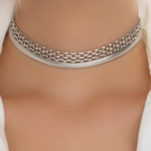 Silver Link Choker (Silver)