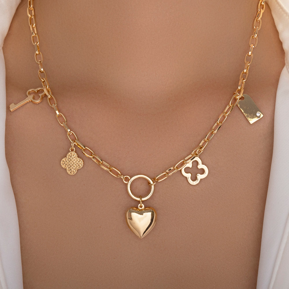 Maeve Heart Charm Necklace