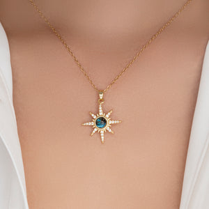 Iridescent Crystal Star Necklace