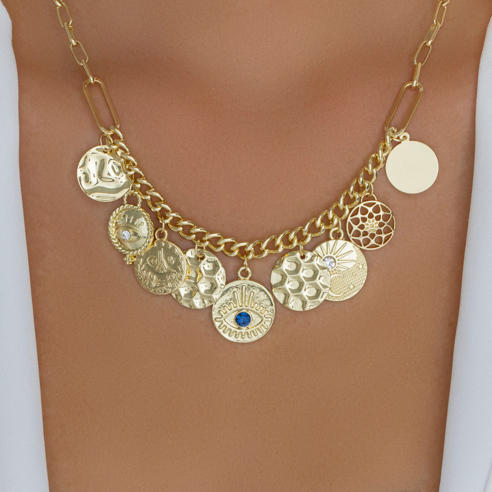 Blue Eye Charm Necklace