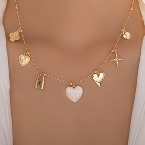 Melody Heart Charm Necklace