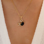 Dark Blue Crab Necklace