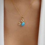 Turquoise Crab Necklace