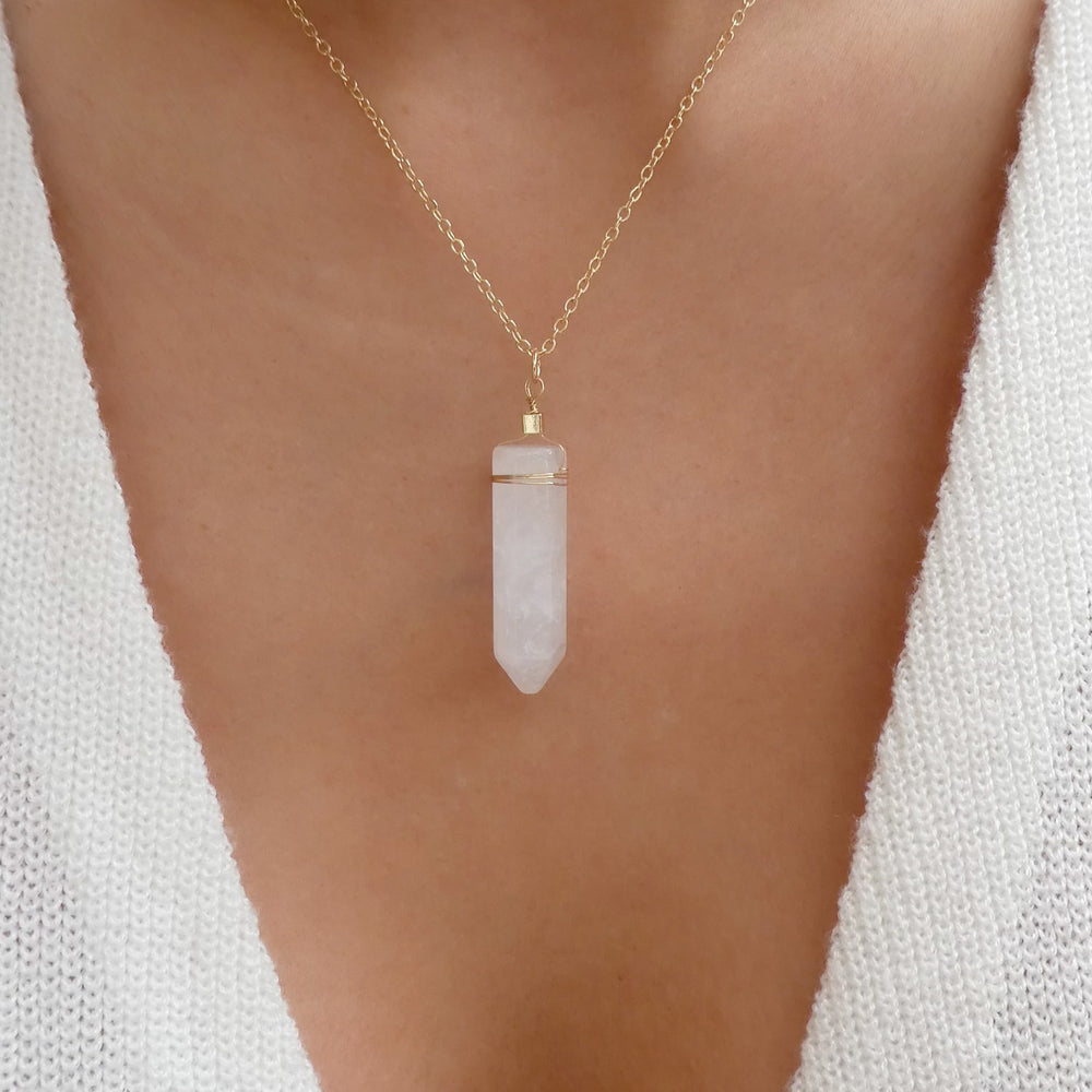 White Stone Necklace